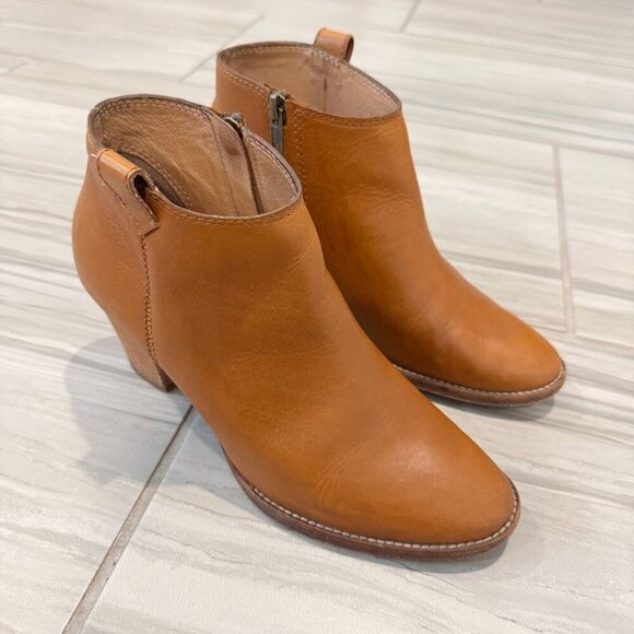 Madewell Genuine Leather Billie Ankle Boots Boho Preppy Fall Winter Booties 7.5 - Picture 2 of 9